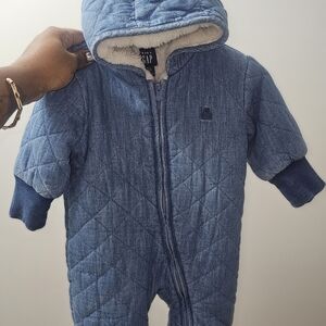 GAP Quilted Blue Kids Footie